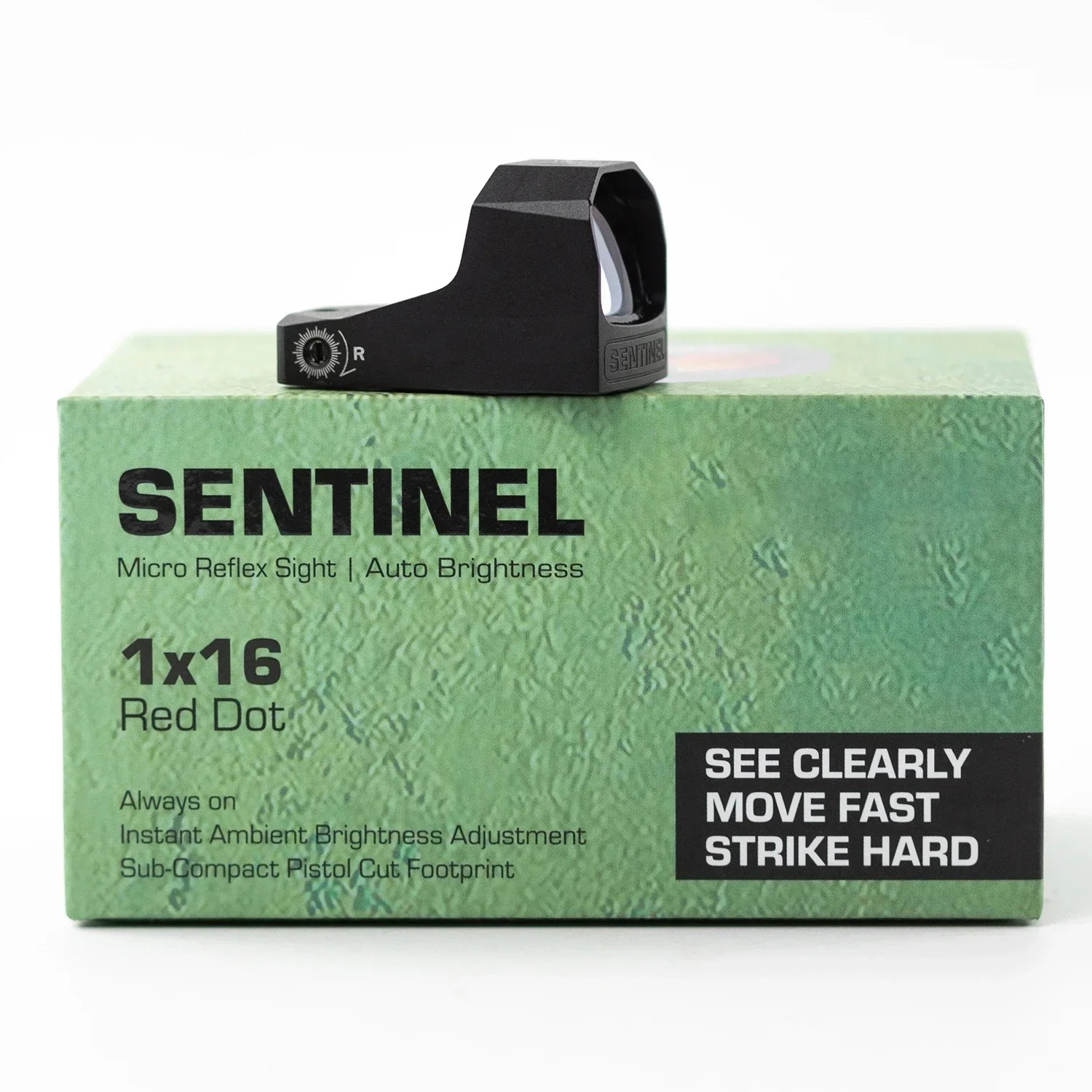 Swampfox Sentinel Micro Reflex Sight 1x16mm 3MOA Dot Green/Red For Handguns